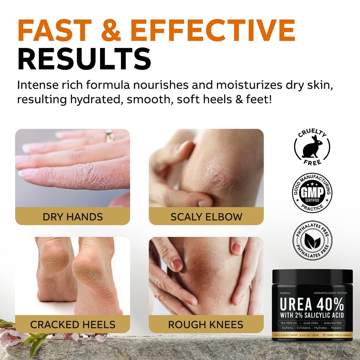 Urea Cream 40% for Feet Maximum Strength