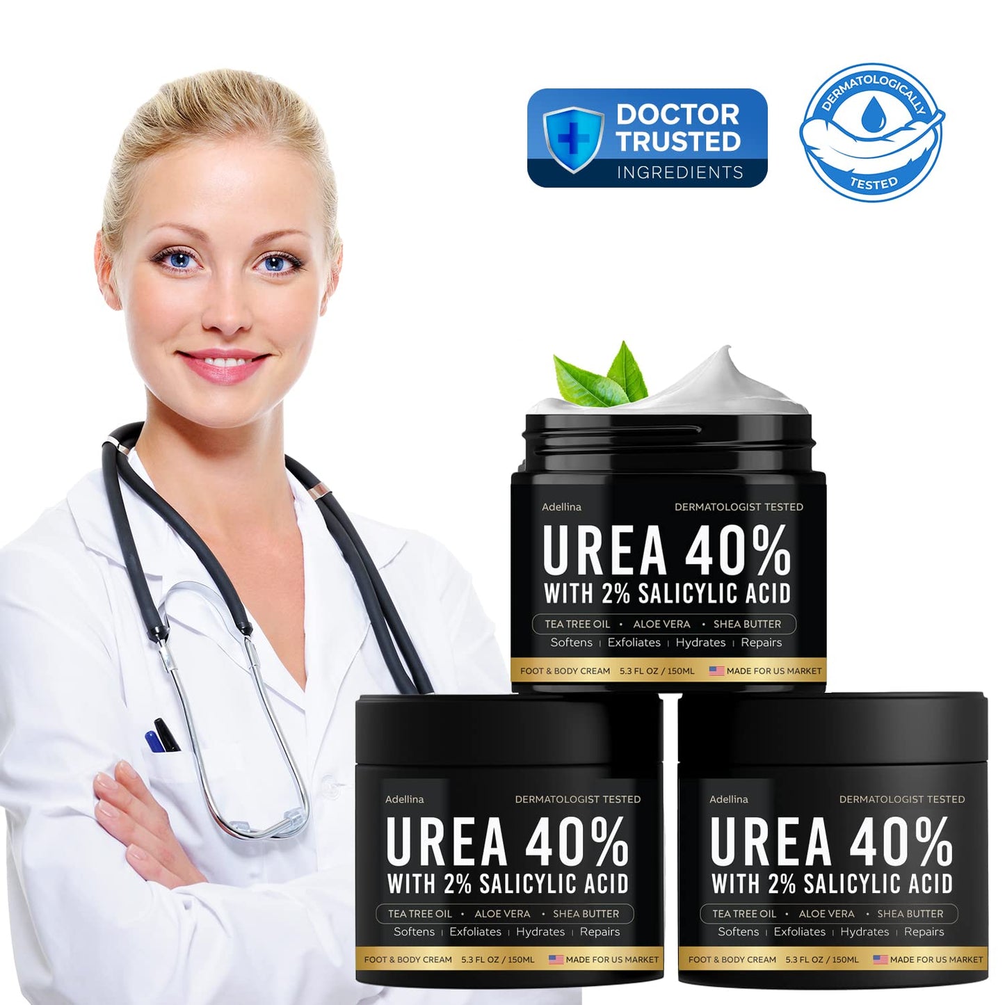 Urea Cream 40% for Feet Maximum Strength